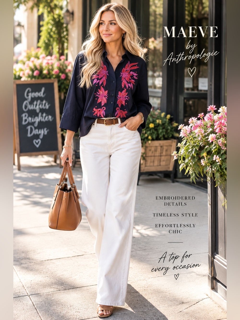 Maeve Anthropologie Purple Embroidered Sequin Floral Button Front Shirt Size 6